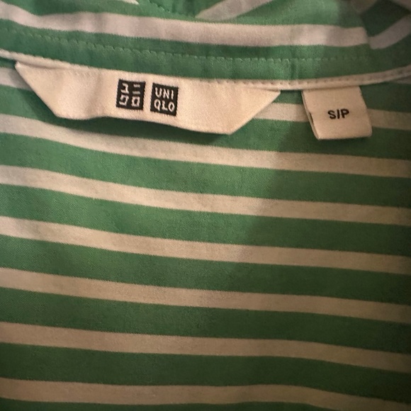 All 3 Uniqlo Shirts (green S, pink M, purple XS) - Picture 2 of 9